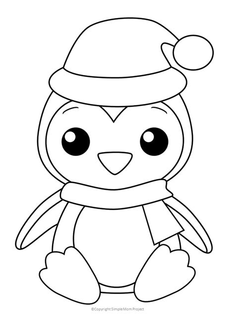 Printable Penguin Coloring Pages