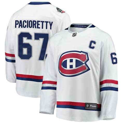 Men's Montreal Canadiens Max Pacioretty Fanatics Branded White 2017 NHL ...