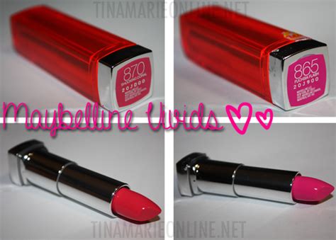 TINAMARIEONLINE: Maybelline Colorsensational Vivids Lipstick Swatches ...