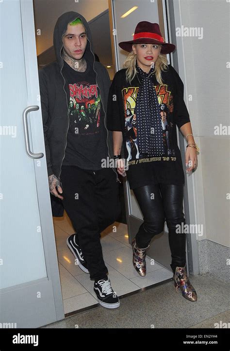 Rita Ora and boyfriend, Ricky Hill arrive at Los Angeles International ...