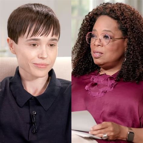 Why Oprah Was "More Nervous Than Anything" to Interview Elliot Page - E! Online - AU