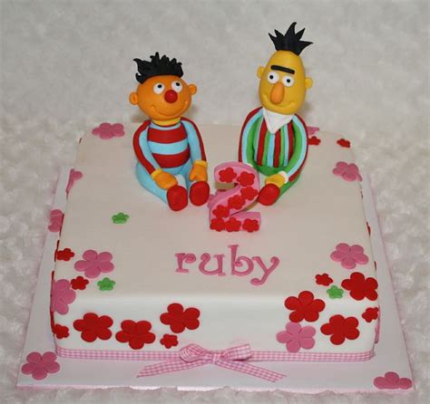 bert and ernie cakes - Google Search | Toddler girl birthday party, Girls birthday party, Sesame ...