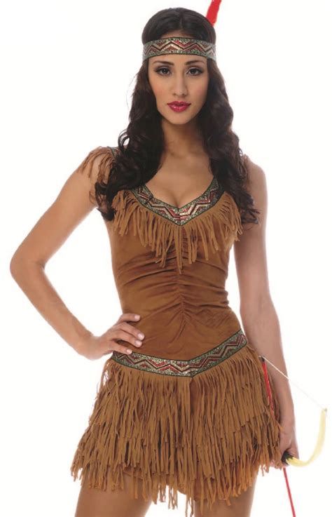 Halloween Savage Indian Uniform Cosplay Costume Pocahontas Party Fancy ...