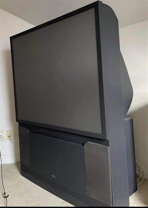 the rear-projection television that households had in the 90s and 2000s ...