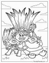 Coloring Pages Of Trolls Movie sketch template