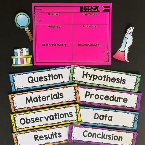 Science Fair Project Labels {FREE} - CURRICULUM CASTLE - Worksheets Library