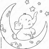 Cute Baby Elephant Coloring Pages Sketch Page sketch template