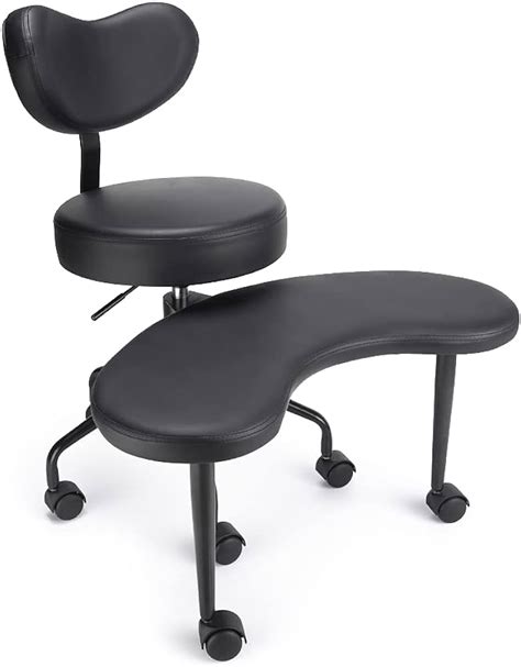 VIVO Black Ergonomic Cross Legged Swivel Chair, Adjustable, 46% OFF