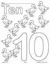 Coloring Pages Free Printable Numbers 1 10 sketch template