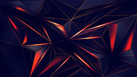 HD wallpaper: 3D, 4K, Black, Geometric, Triangles, Dark | Wallpaper Flare