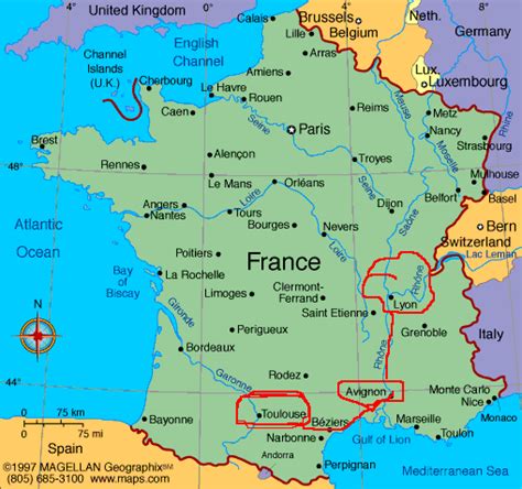 france: Map of Lyon City Pictures