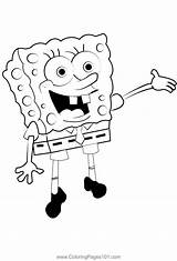 Spongebob Laughing Coloring Page For Kids  Free SpongeBob SquarePants sketch template