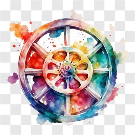 Download Abstract Wheel Painting for Filmmaking and Creative Projects ...