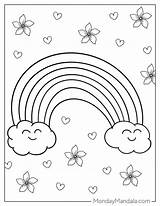 Free Printable Rainbow Coloring Pages sketch template