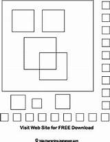 Square Shapes Coloring Sheet  And Symbols Free Book Pages sketch template