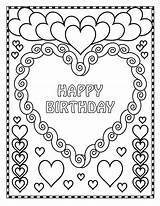 Printable Birthday Cards For Coloring sketch template