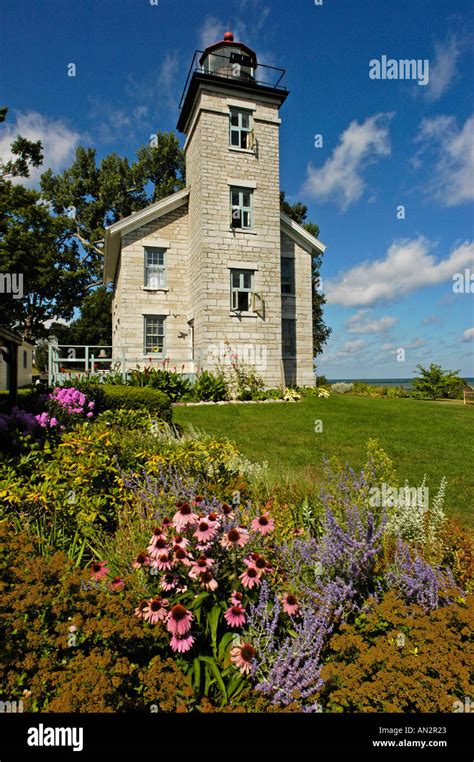 Sodus Point Lighthouse and Museum Sodus NY USA Stock Photo - Alamy