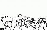 Gorillaz Demon coloring page Printable sketch template