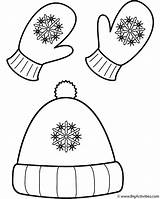 Mitten Coloring Pages For Kids sketch template