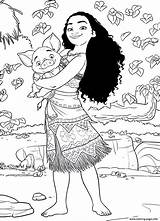 Princess Moana Disney Coloring Page Printable sketch template