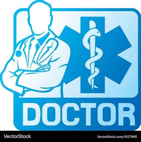 Medical doctor symbol Royalty Free Vector Image