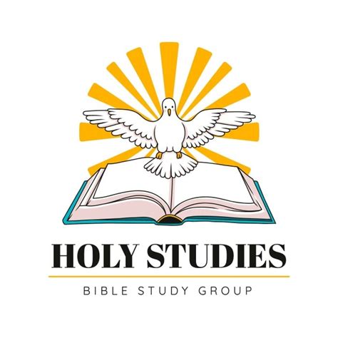 Free Hand-drawn Bible Study Group Church Logo template