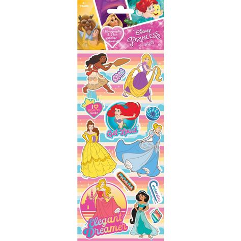 Disney Princess Stickers 3 Pack | BIG W