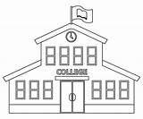 College Building coloring Page  Free Printable Coloring Pages sketch template