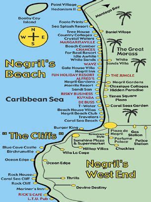 Hotel map of negril jamaica. Jamaica Hotels, Montego Bay, Negril, Ocho Rios, Portland | Negril ...