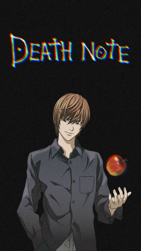 Download Light Yagami Apple Death Note Wallpaper | Wallpapers.com