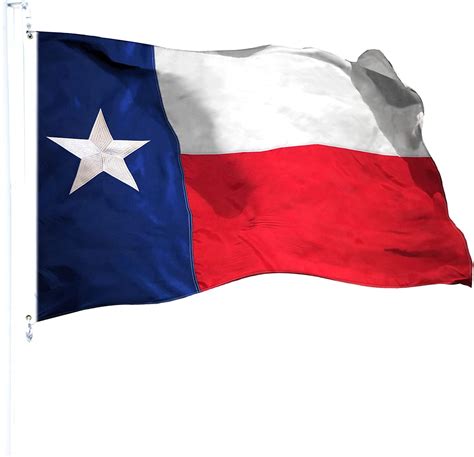G128 - Texas State Flag 3x5ft Embroidered Stars Sewn Stripes Heavy Duty 220GSM Tough Spun ...