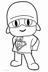Pocoyo Coloring Pages For Kids sketch template