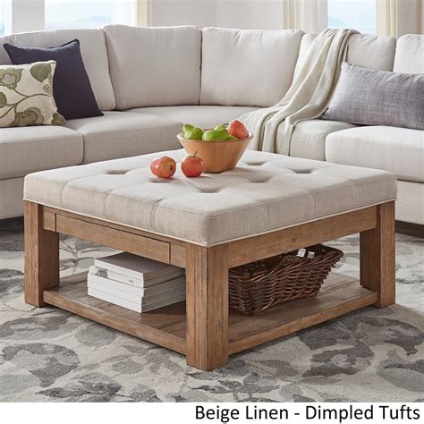 Our Best Living Room Furniture Deals | Square storage ottoman, Ottoman coffee table, Storage ...