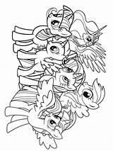 Ponyville Coloring Page Pages sketch template
