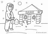 Robber Coloring Page » Free Download Artus Art sketch template