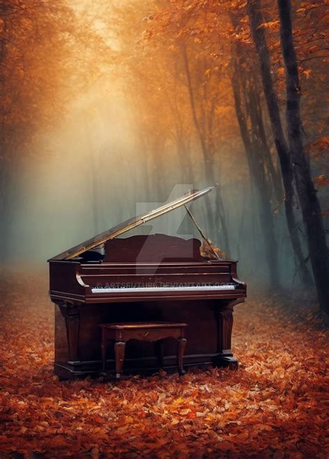 A piano in the forest by ArtsFuture on DeviantArt