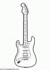 Coloring Pages Guitar  Home sketch template