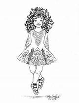 Irish Girl Coloring Pages sketch template