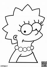 Lisa Simpson Coloring Page  Ausmalbilder Die Simpsons Malvorlagen sketch template