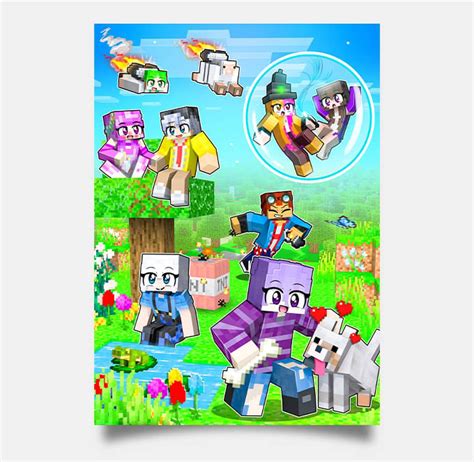 Friends in Minecraft - Poster | Tycer Media Ltd.