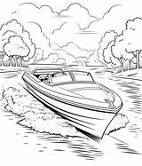 Rescue Boat Coloring Page sketch template