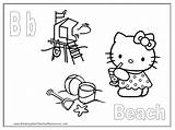 Hello Kitty Beach Coloring Pages sketch template