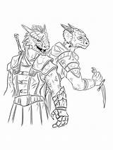 Skyrim coloring Pages sketch template