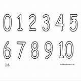 Numbers 1 10 Coloring Pages sketch template
