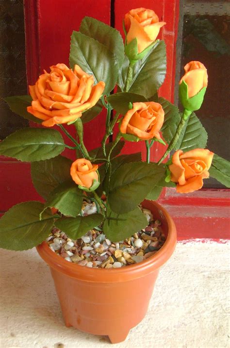 EVERFRESH BLOSSOMS: Orange Rose Plant