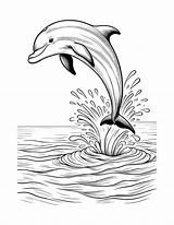 Free Dolphin Coloring Pages For Kids sketch template