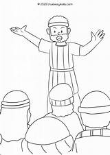 Pentecost  coloring Pages For Kids Peter Preaching Bible sketch template