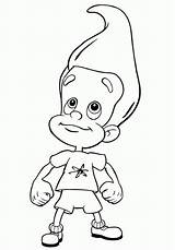 Jimmy Neutron Smiling sketch template