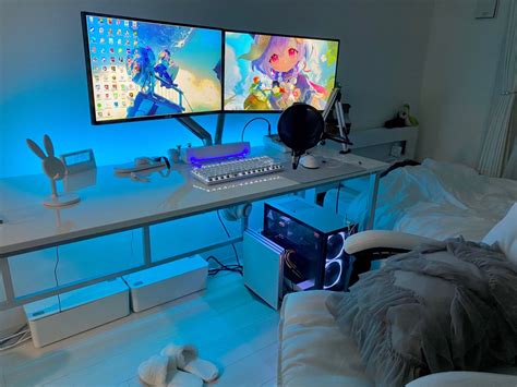 Computer Desk Setup, Gaming Room Setup, Pc Setup, Army Room Decor ...