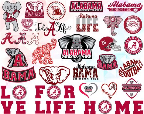 Alabama Crimson Svg, NCAA svg, NFL svg Football Svg Files, T-shirt ...